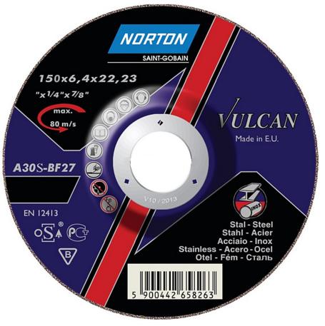 Круг зачистной по металлу Norton Vulcan 150х6,4х22,23